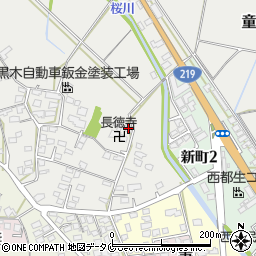 宮崎県西都市童子丸487周辺の地図