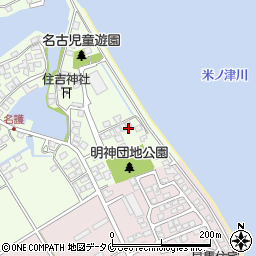 鹿児島県出水市住吉町3周辺の地図
