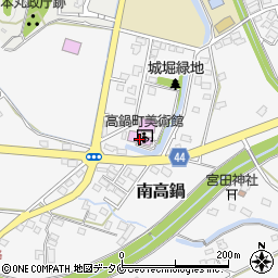 高鍋町美術館周辺の地図
