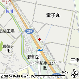 宮崎県西都市童子丸815周辺の地図