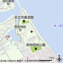 鹿児島県出水市住吉町4周辺の地図