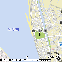 鹿児島県出水市米ノ津町27周辺の地図