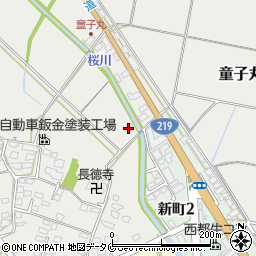 宮崎県西都市童子丸199周辺の地図
