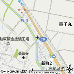 宮崎県西都市童子丸210周辺の地図