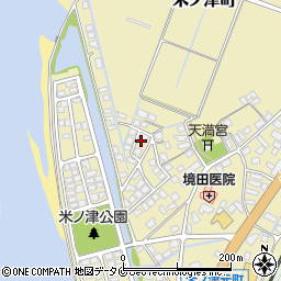 鹿児島県出水市米ノ津町32周辺の地図