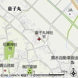 宮崎県西都市童子丸584周辺の地図