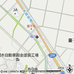 宮崎県西都市童子丸212周辺の地図
