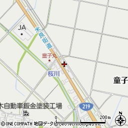 宮崎県西都市童子丸217周辺の地図