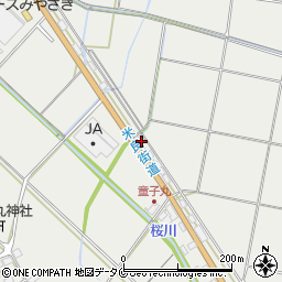 宮崎県西都市童子丸216周辺の地図