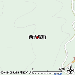 熊本県人吉市西大塚町周辺の地図