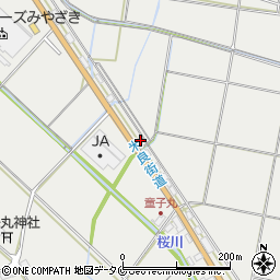 宮崎県西都市童子丸181周辺の地図
