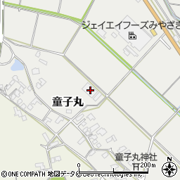 宮崎県西都市童子丸126周辺の地図