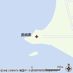 長崎鼻灯台周辺の地図