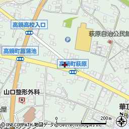 ＥＮＥＯＳ高鍋東ＳＳ周辺の地図
