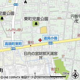 宮崎太陽銀行高鍋支店周辺の地図