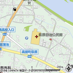 ホームプラザナフコ高鍋店周辺の地図