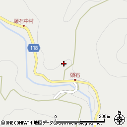 熊本県水俣市湯出頭石周辺の地図