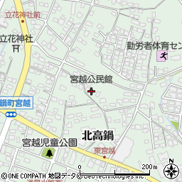 宮越公民館周辺の地図