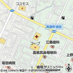 ドラッグストアモリ高鍋店周辺の地図