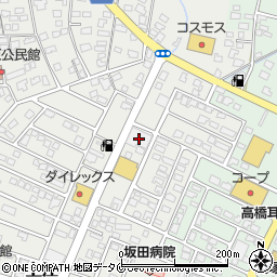 ダイソー＆アオヤマ高鍋店周辺の地図