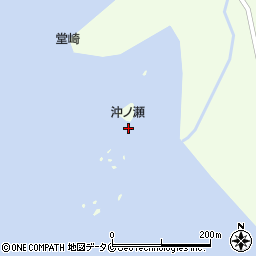 沖ノ瀬周辺の地図
