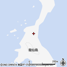 龍仙島（片島）周辺の地図