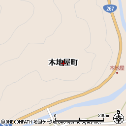 熊本県人吉市木地屋町周辺の地図