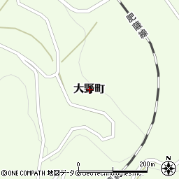 熊本県人吉市大野町周辺の地図