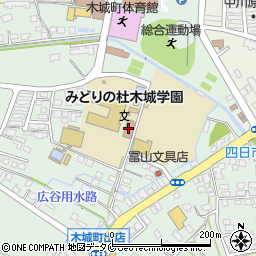 木城町学校給食調理場周辺の地図