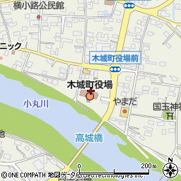 木城町役場　財政課周辺の地図