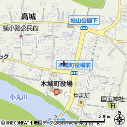 高鍋信用金庫木城支店周辺の地図