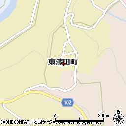 熊本県人吉市東漆田町周辺の地図