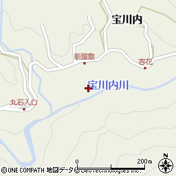 宝川内川周辺の地図