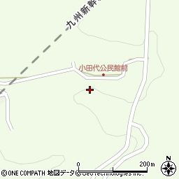 熊本県水俣市江添小田代周辺の地図