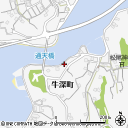 熊本県天草市牛深町19-2周辺の地図