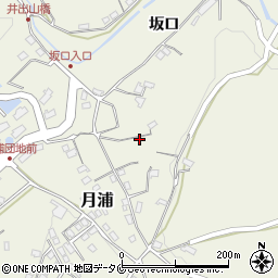 熊本県水俣市月浦（坂口）周辺の地図