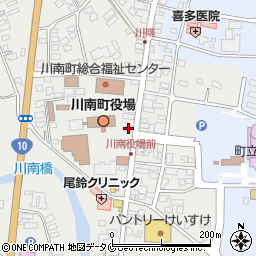 ホワイト急便川南仲町店周辺の地図