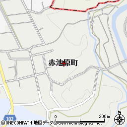 熊本県人吉市赤池原町周辺の地図