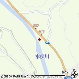 熊本県水俣市中鶴521-2周辺の地図