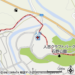 道の駅人吉周辺の地図