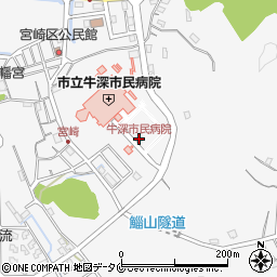牛深市民病院周辺の地図