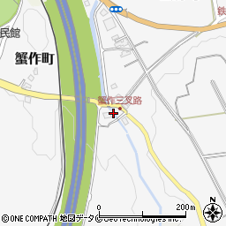 熊本県人吉市蟹作町13周辺の地図