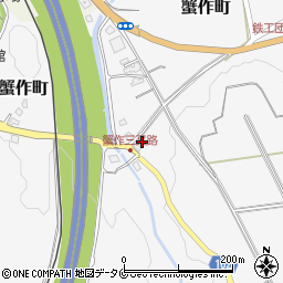 熊本県人吉市蟹作町156周辺の地図