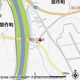 熊本県人吉市蟹作町156周辺の地図