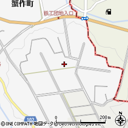 熊本県人吉市蟹作町187周辺の地図