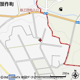 熊本県人吉市蟹作町261周辺の地図