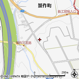 熊本県人吉市蟹作町160周辺の地図