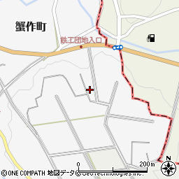 熊本県人吉市蟹作町268周辺の地図