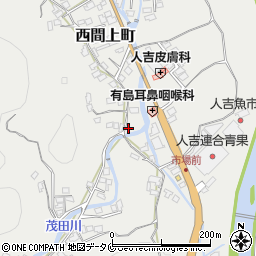 熊本県人吉市西間上町2376周辺の地図