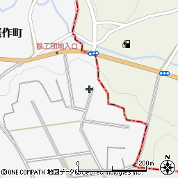 熊本県人吉市蟹作町262周辺の地図